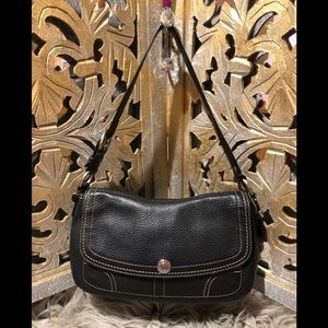 Coach Black Chelsea Pebble Leather Bag